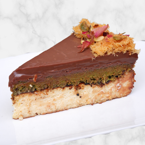 Pistachio Kunafa Burnt Cheesecake (9 inch)