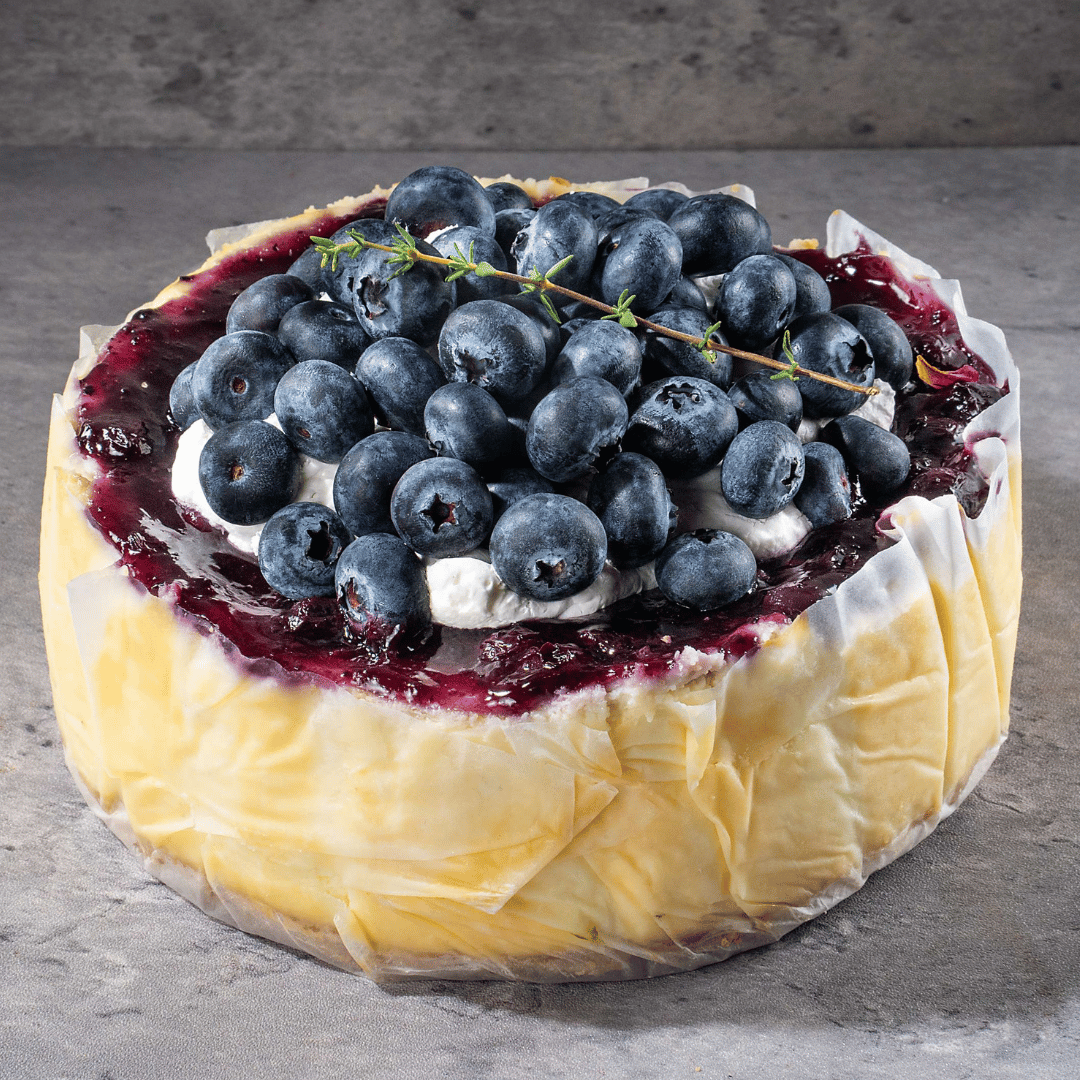 Blueberry Baked Cheesecake