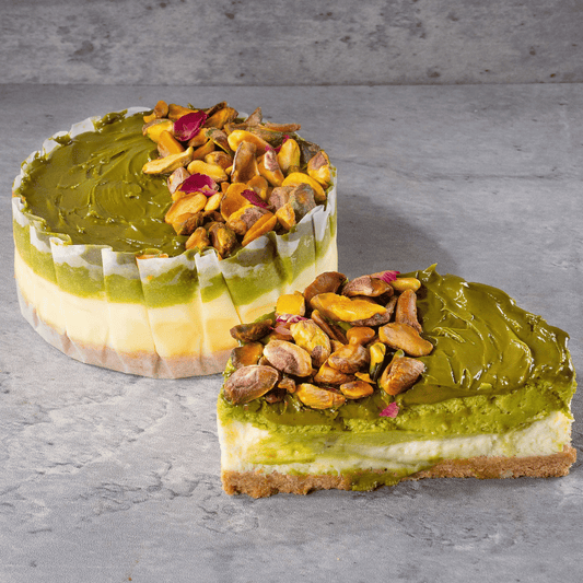 Pistachio Baked Cheesecake